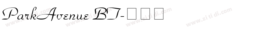 ParkAvenue BT字体转换